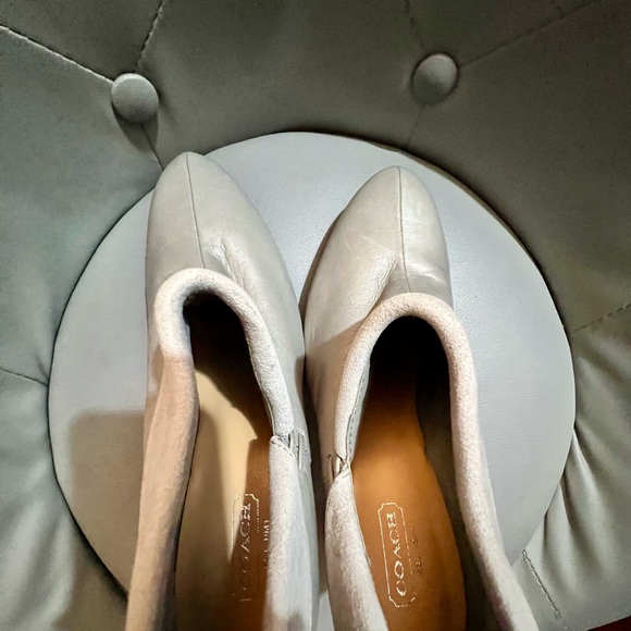 Coach leather contrasting suede upper ankle booties -sz 8.5 - Picture 8 of 8